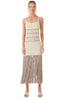 Bonbon Fringe Maxi Dress - zinazzurra