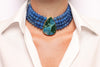 AZURE choker with Azurite - zinazzurra