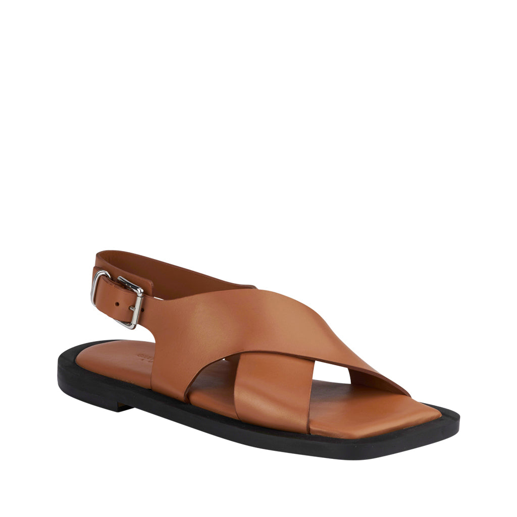 Leather zirinas in various colors with crossed straps - Sandals for women