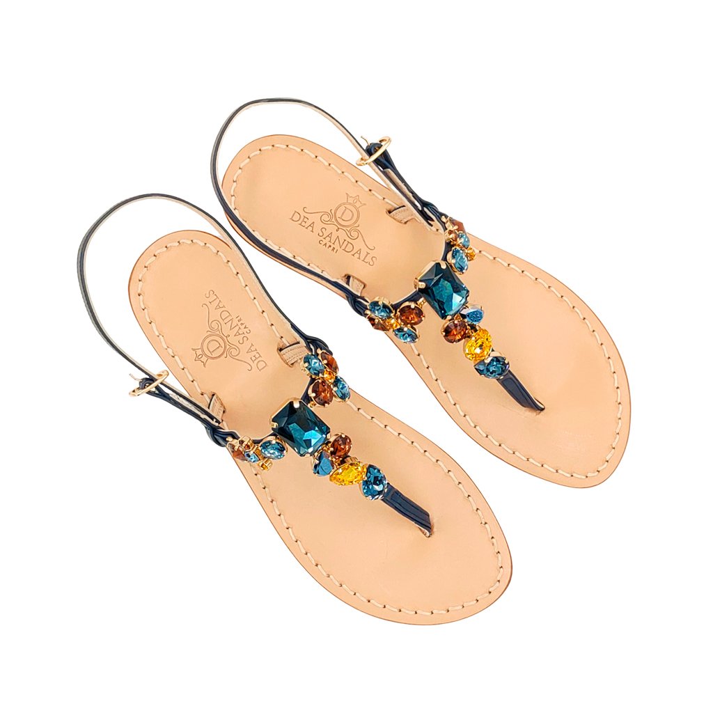 Monte Solaro Jewel Sandals - zinazzurra