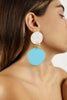 SIMONE in white Howlite and Turquoise - zinazzurra