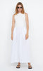 FREYA BOAT NECK DRESS IVORY